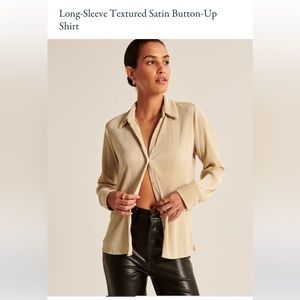 Abercrombie Satin Button-up Shirt